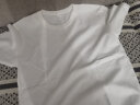 网易严选200g重磅纯棉T恤5A级抑菌不易变形耐水洗夏季短袖男女同款送男生 本白色 M 实拍图