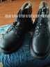 轩途诗儿童皮鞋男童马丁靴子加绒耐磨防水男童鞋男孩儿童靴子棉舒适鞋子 299黑色加绒 37 实拍图
