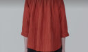 无印良品（MUJI）女式 麻 水洗 立领 七分袖罩衫女士汉麻衬衫衬衣夏季款 BC2JJA4S 红色条纹 M （160/84A） 晒单实拍图