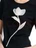 歌莉娅 夏季新品  立体花针织衫+棉布半裙两件套  1C5RAB020 00B黑色 M 晒单实拍图