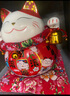 吉善缘陶瓷招财猫摆件存钱罐店铺开业礼品收银台红发财猫办公室乔迁装饰 大号生意兴隆（存钱罐） 实拍图