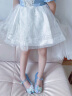 泰兰尼斯夏季新款儿童凉鞋水晶果冻鞋女童闪灯鞋小女孩公主鞋洋气 水晶蓝 27码 内长17.0适合脚长16.5cm 晒单实拍图