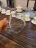 韩笑加厚公道杯玻璃杯带茶漏过滤分茶器茶具配件三件套装 【加厚】400ml四方公杯 单个 实拍图
