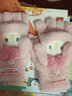 Hello Kitty库洛米儿童手套冬保暖针织毛线半指卡通可爱女宝宝幼儿翻盖手指套 美乐蒂粉色 C3121 均码/适合5-10岁 实拍图
