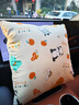 恒源祥 纯棉抱枕被子两用多功能靠枕汽车靠垫软包公室午睡枕头腰靠 童心未泯（黄） 40cm*40cm 重1.4斤  可机洗 实拍图