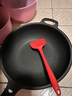 MAXIM’S  DE PARISART32不粘锅炒锅家用电磁炉炒菜平底不沾28cm30cm32cm锅厨房好物 枫叶红(金属全复底) 32cm 实拍图