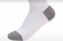 李宁 LI-NING 3双装运动袜女款加厚吸汗防脱羽毛球袜子均码中筒袜 AWSM244-1（粉 绿 白） 晒单实拍图
