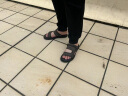 卡帝乐鳄鱼（CARTELO）皮凉鞋男夏季2024透气沙滩鞋男外穿两用男士洞洞凉拖鞋 棕色 42 晒单实拍图