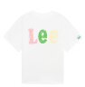 Lee儿童短袖T恤2024夏款童装圆领休闲男童女童半袖T恤 白色 165  晒单实拍图