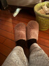 JOAE【30%羊毛】美利奴加厚毛圈男士袜子男秋冬德绒保暖睡眠地板袜 实拍图