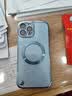 古艺涵无边框苹果16手机壳iPhone16Promax透明新款18Pro/14plus超薄简约13/15/17裸感磁吸式散热透气半包 无边框【远峰蓝-磁吸】美过裸机 iPhone 13 Pro Max 实拍图