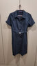 Navigare意大利小帆船短袖衬衫裙女士夏季时尚百搭小个子连衣裙简约中裙女 海军蓝 XL 码 实拍图