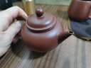 畅陶宜兴紫砂壶纯手工原矿朱泥大红袍泡茶壶茶具水平壶 200cc赠养壶巾 大红袍水平壶·赠茶巾 200ml 实拍图