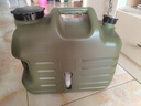 格术户外水桶食品级储水桶 露营纯净水桶手提式车载水箱带龙头25L军绿 实拍图