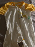 舒贝怡2件装婴儿衣服夏季薄款新生儿连体衣短袖哈衣儿童爬服黄色73CM 实拍图