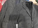 SHANSHAN杉杉西服男秋冬季厚款含羊毛商务休闲中青年男士西装外套职业正装 SSI233382723灰色 52 /185【建议145-160斤】 实拍图