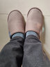 华美健步日系风柔软极简情侣棉拖鞋秋冬季家居室内保暖软底棉鞋男HM001咖啡色44-45码 实拍图