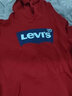 Levi's 李维斯童装男女童连帽经典蝙蝠标卫衣春秋纯棉儿童舒适针织上衣 辣椒红 130 /64 【建议身高116-122cm】 实拍图