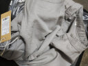 构致（GLOY&ZENITH）夏季亚麻衬衫男士短袖薄款衬衣商务休闲简约纯色棉麻半袖男上衣潮 灰色 XL（130-145斤） 实拍图