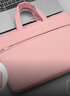 XINLONG时尚马卡龙色系手提笔记本电脑包男女适用华为matebook联想苹果 621粉*多隔层大容量+电源包 14英寸 实拍图