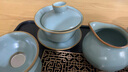 不拙汝窑茶具整套高档办公用家庭用茶壶茶盘功夫茶具向蓉16头泡茶套装 实拍图