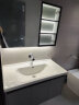浪鲸（SSWW）卫浴浴室柜除雾智能镜柜自带氛围灯一体陶瓷盆轻奢美式风 90cm-含龙头配件/透视智能镜柜 实拍图