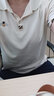 啄木鸟冰丝翻领短袖t恤女夏季2025新款时尚妈妈polo衫宽松显瘦上衣 米杏 XL (建议100-110斤) 实拍图