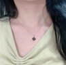 银千惠999足银四叶草项链女士高级感轻奢吊坠纪念情人节生日礼物送女友 四叶草项链/999银+七仓配送/当次日达 玫瑰花礼盒送老婆/感温变色/一款双戴 实拍图