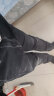 吉普（JEEP）牛仔裤男春夏季韩版弹力修身休闲裤潮流长裤子男裤 黑色 32  实拍图