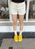 环球小众不撞款柠檬黄小白鞋子女2025春季新款百搭厚底休闲鞋板鞋 实拍图