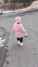 回力童鞋2026冬季新款舒适儿童雪地靴男童时尚棉短靴子女童保暖大棉鞋 粉红 29码内长约18.3cm 实拍图