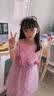 贝孩趣女童短袖连衣裙2026新款时髦网纱公主裙女孩六一儿童礼服裙夏季潮 紫色 130 码(建议身高115-125厘米) 实拍图