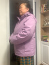 BRELRMON加绒外套风衣男女冲锋衣单层秋冬防风保暖软壳工装韩版户外夹克 9930S香芋紫-女【纯色】 4XL 实拍图