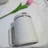 宜品达水杯茶杯男士办公室茶水杯带盖不锈钢茶水分离杯泡茶杯喝茶杯 银河灰500ML 实拍图