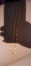 中国黄金（CHINA GOLD）黄金项链男足金999竹节橄榄款老板链送老公生日礼物母亲节生日 13.84克 47厘米 晒单实拍图