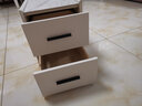 迷你小型床头柜30cm现代简约轻奢岩板北欧风卧室超窄小尺寸床边柜 米白色【双抽】48cm高 30cm宽*40cm厚 实拍图