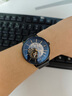 梭伦（SOLLEN）手表男士全自动机械表防水精钢镂空瑞士风学生腕表送男友生日礼物 【国潮系列】蓝钉灰面316【加强升级版】 实拍图