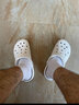 卡骆驰（CROCS）洞洞鞋贝雅女鞋夏季新款凉鞋拖鞋情侣凉拖鞋沙滩鞋男士 10126-100/白色（建议拍小一码） 41-42 (260mm) M8W10 实拍图