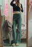 真维斯（Jeanswest）紧身小脚牛仔裤女春秋2026年新款高腰显瘦秋冬加绒铅笔靴裤 实拍图