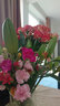 悦多彩AB级优质香水百合 家庭办公室各色生活鲜花 昆明基地 现采直发 百合10朵+单头玫瑰10枝（均为随机色） 实拍图