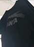 安踏（ANTA）t恤男士短袖夏季薄款圆领潮流大logo纯色舒适透气跑步上衣运动服 -5基础黑/灰标 L (175) 适合120-140斤 实拍图