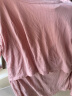 米度丽孕妇套装产后哺乳睡衣春季保暖内衣怀孕期喂奶衣服秋季产妇睡衣 裸粉色 L码（推荐100-130斤） 实拍图