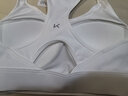 Keep运动内衣女高强度防震运动跑步训练背心瑜伽服健身内衣高弹透气 月光白 M 实拍图