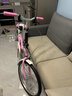 EG7折叠自行车成人女超轻便携单车变速大人迷你小型轮20寸男学生 免安装|尊享单速【樱花粉】 22英寸【适合身高:150-175CM】 实拍图