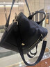 金狐狸（FOXER）头层牛皮双肩包包女士2023新款时尚休闲大容量多功能防盗背包潮 黑色 实拍图