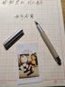 弘典钢笔男女式学生用商务办公成人用练字笔礼盒高颜值1850黑森林送礼书写书法专用可用墨囊定制刻字 白桦林 美工弯头1.0 实拍图