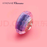 ATHENAIE紫色亮银拉丝冰裂切面琉璃珠 转运珠DIY基础链配 送女友 晒单实拍图