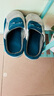 回力棉拖鞋男秋冬时尚居家室内家用保暖防寒加绒厚底防滑冬季情侣拖鞋 绿灰色 40-41【适合39-40的脚穿】 实拍图