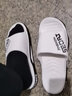 hawit胖脚宽脚特大号拖鞋男士加肥加大码凉拖特大码拖鞋外穿踩屎感户外 白色 48-49【正码】 实拍图