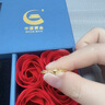 中国黄金（CHINA GOLD）爱心黄金戒指女足金结求婚戒子生日礼物送女友老婆结婚纪念实用礼 【京速达】足金交织爱心戒指 实拍图